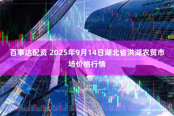 百事达配资 2025年9月14日湖北省洪湖农贸市场价格行情