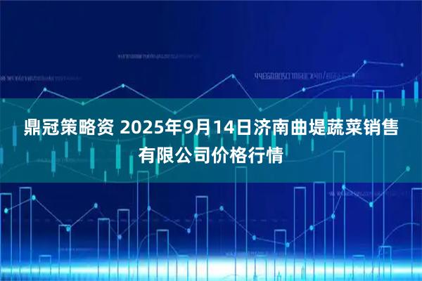 鼎冠策略资 2025年9月14日济南曲堤蔬菜销售有限公司价格行情
