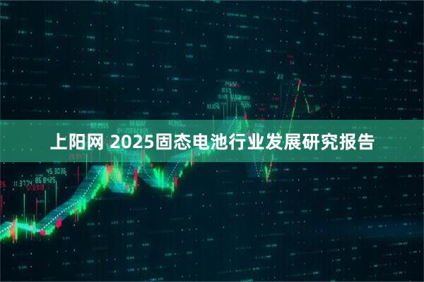 上阳网 2025固态电池行业发展研究报告